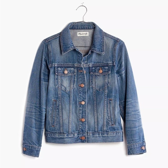 Madewell denim jacket Pinter medium wash jean jacket - Picture 1 of 5